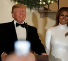 Melania Trump i Donald Trump w Białym Domu