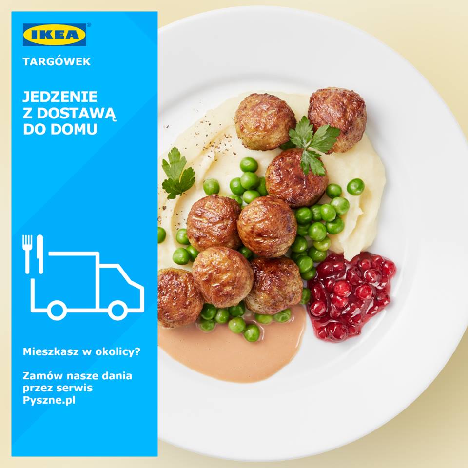 Klopsiki z IKEA z dostawą do domu