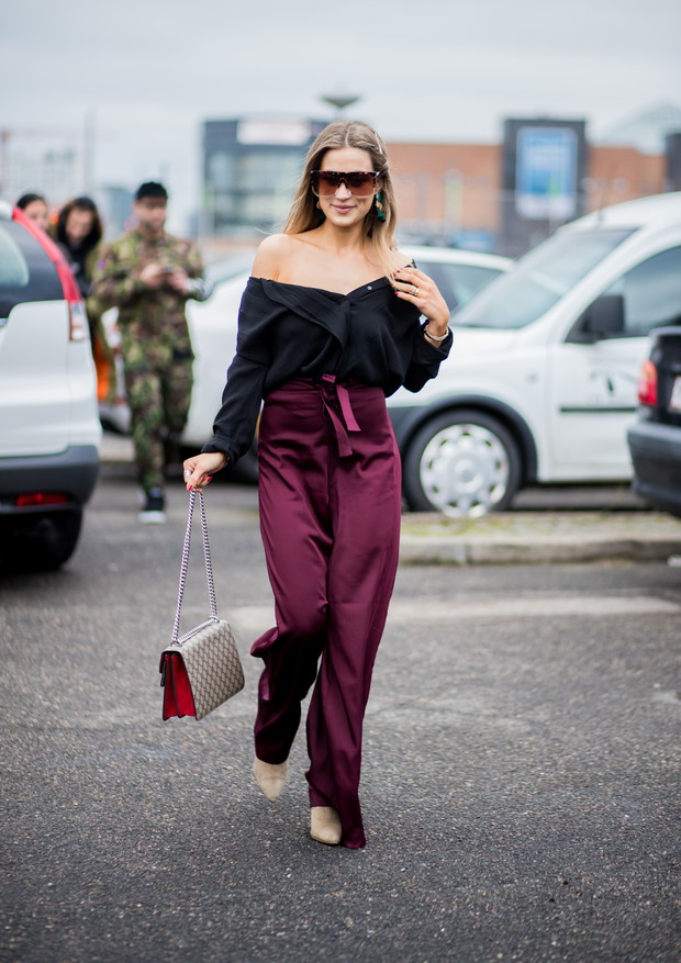 Czerwień w odcieniu wina modna na zimę 2018