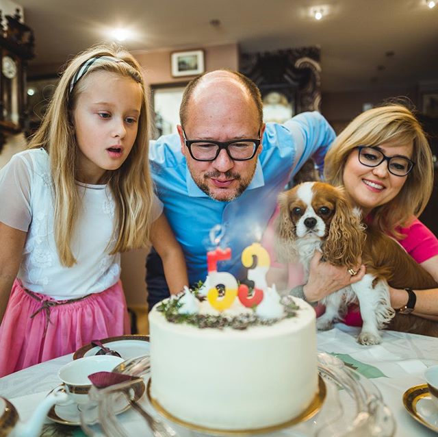 Paweł Adamowicz z rodziną