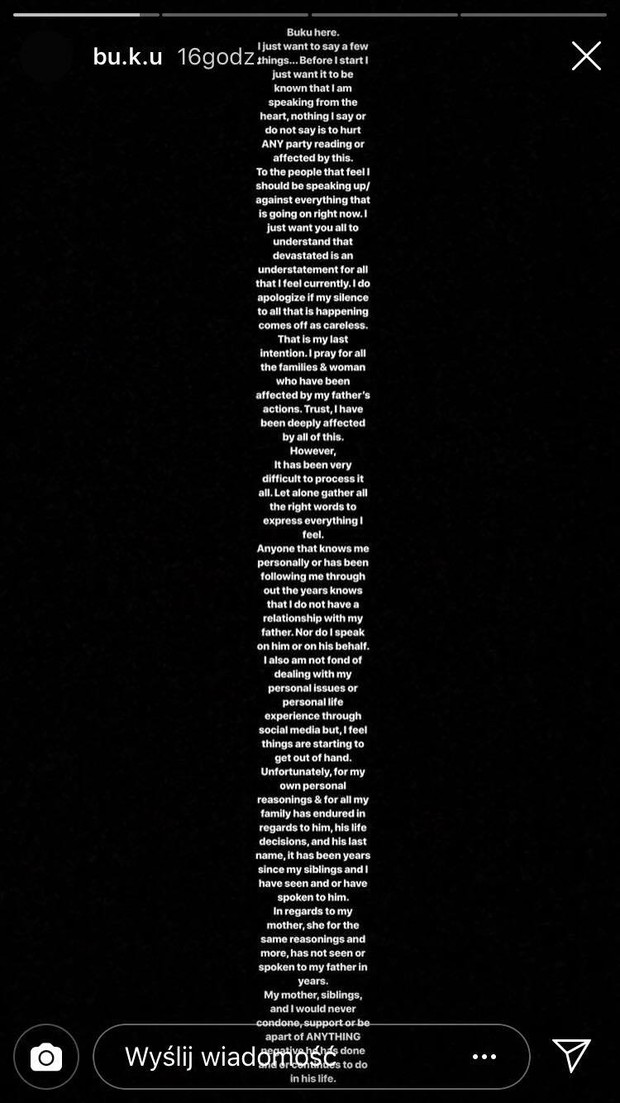 Wzruszający wpis córki R. Kelly, w którym Joann Kelly wyjasnia swój stosunek do ojca