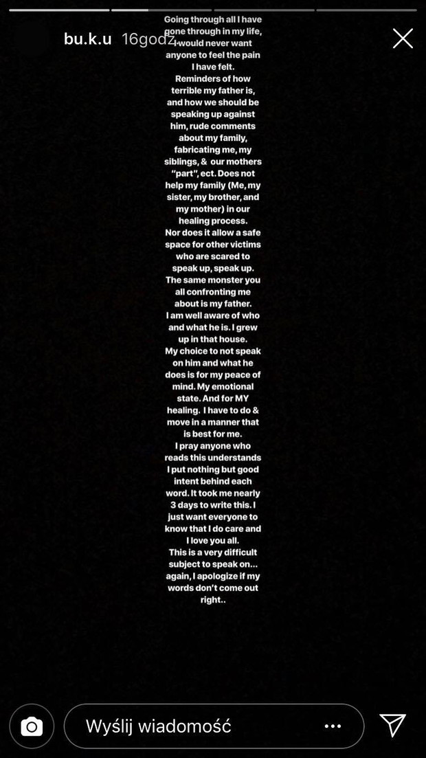 Wzruszający wpis córki R. Kelly, w którym Joann Kelly wyjasnia swój stosunek do ojca