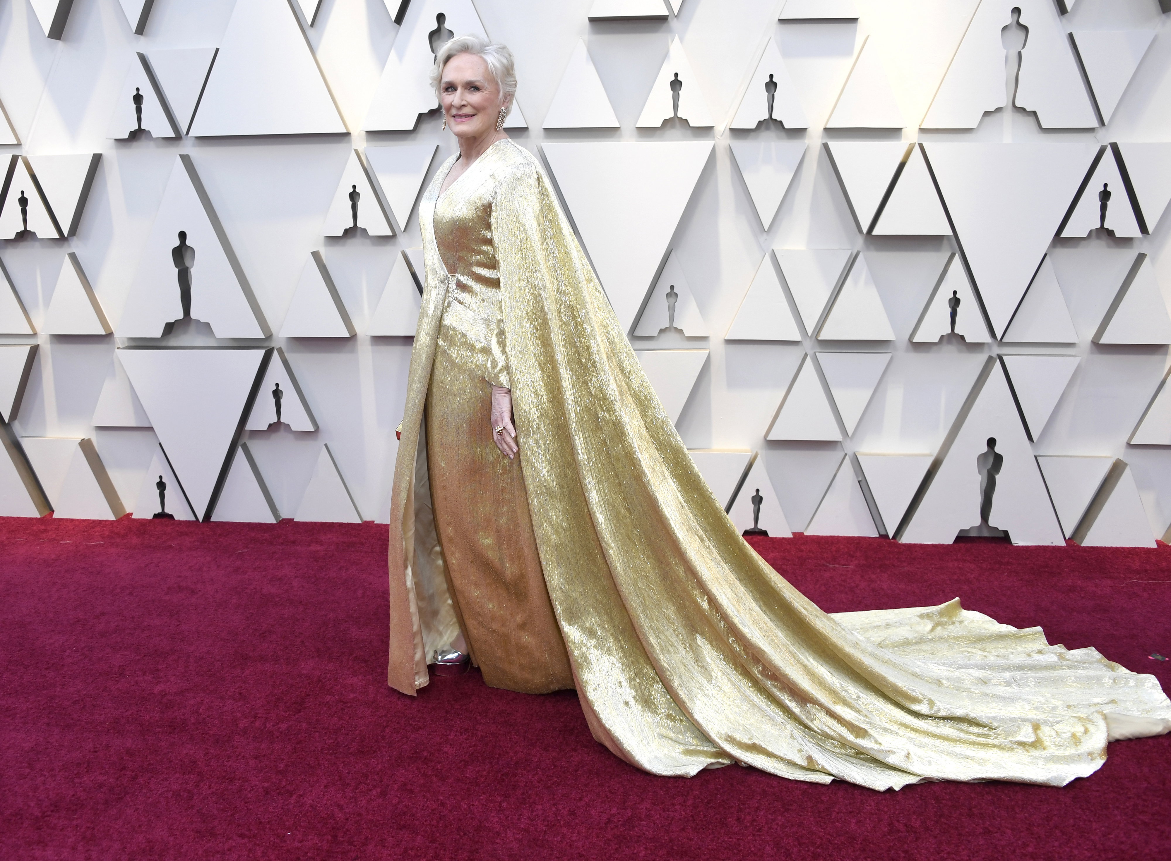 Oscary 2019 - Glenn Close w sukience Carolina Herrera