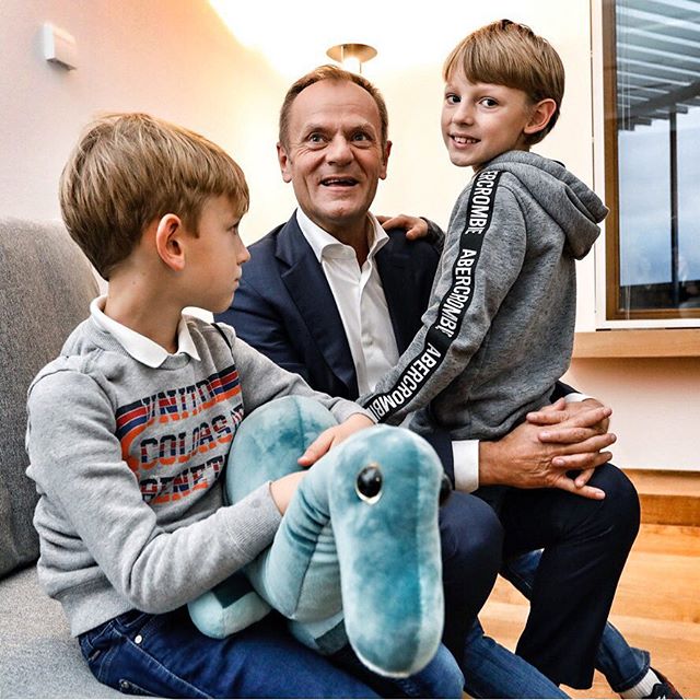 Donald Tusk z wnukami