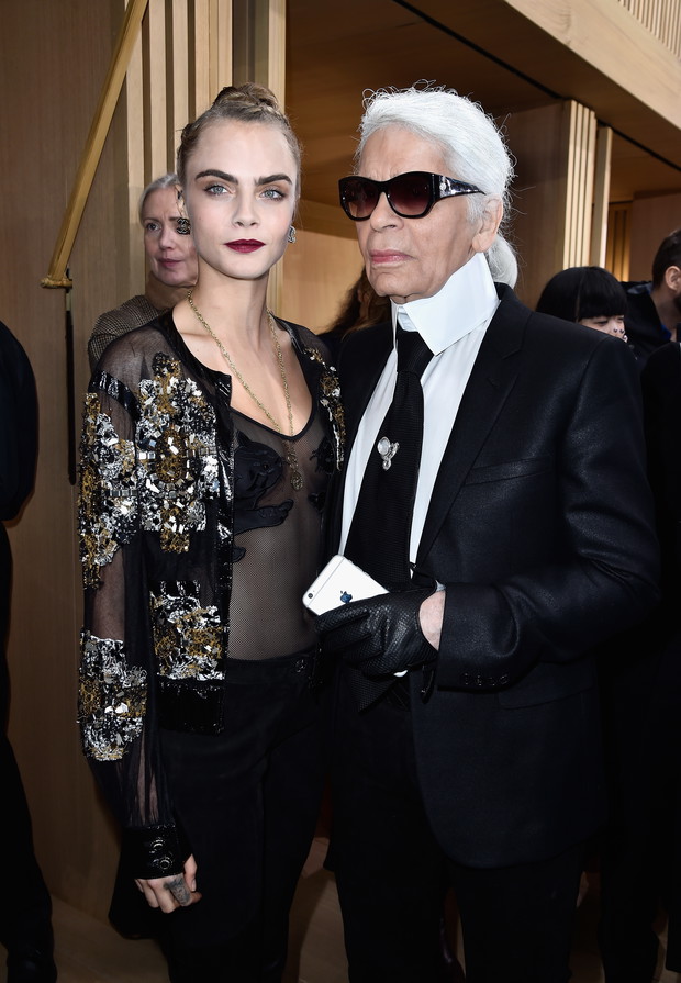 Karl Lagerfeld i Cara Delevingne