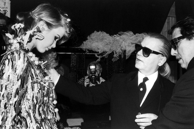 Karl Lagerfeld i Claudia Schiffer