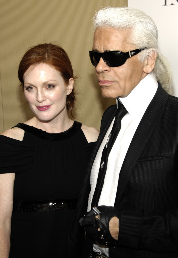 Karl Lagerfeld i Julienne Moore