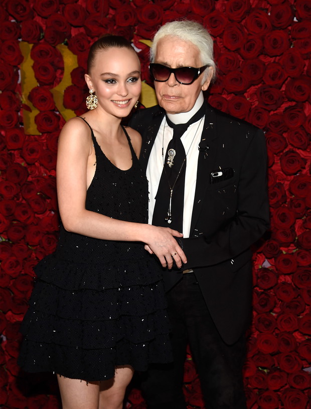 Karl Lagerfeld i Lily-Rose Depp
