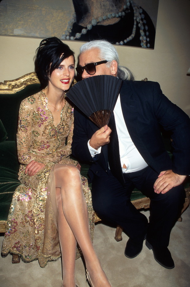 Karl Lagerfeld i Stella Tennant