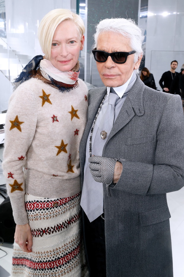 Karl Lagerfeld i Tilda Swinton