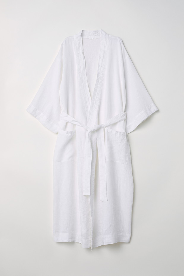 Lniany szlafrok H&M; 89,90