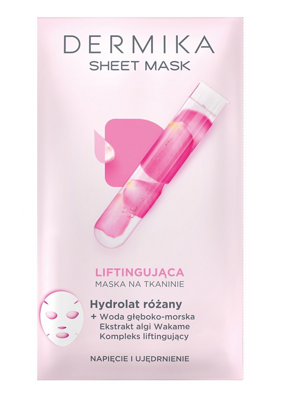 Maska liftingująca na bazie hydrolatu różanego Dermika
