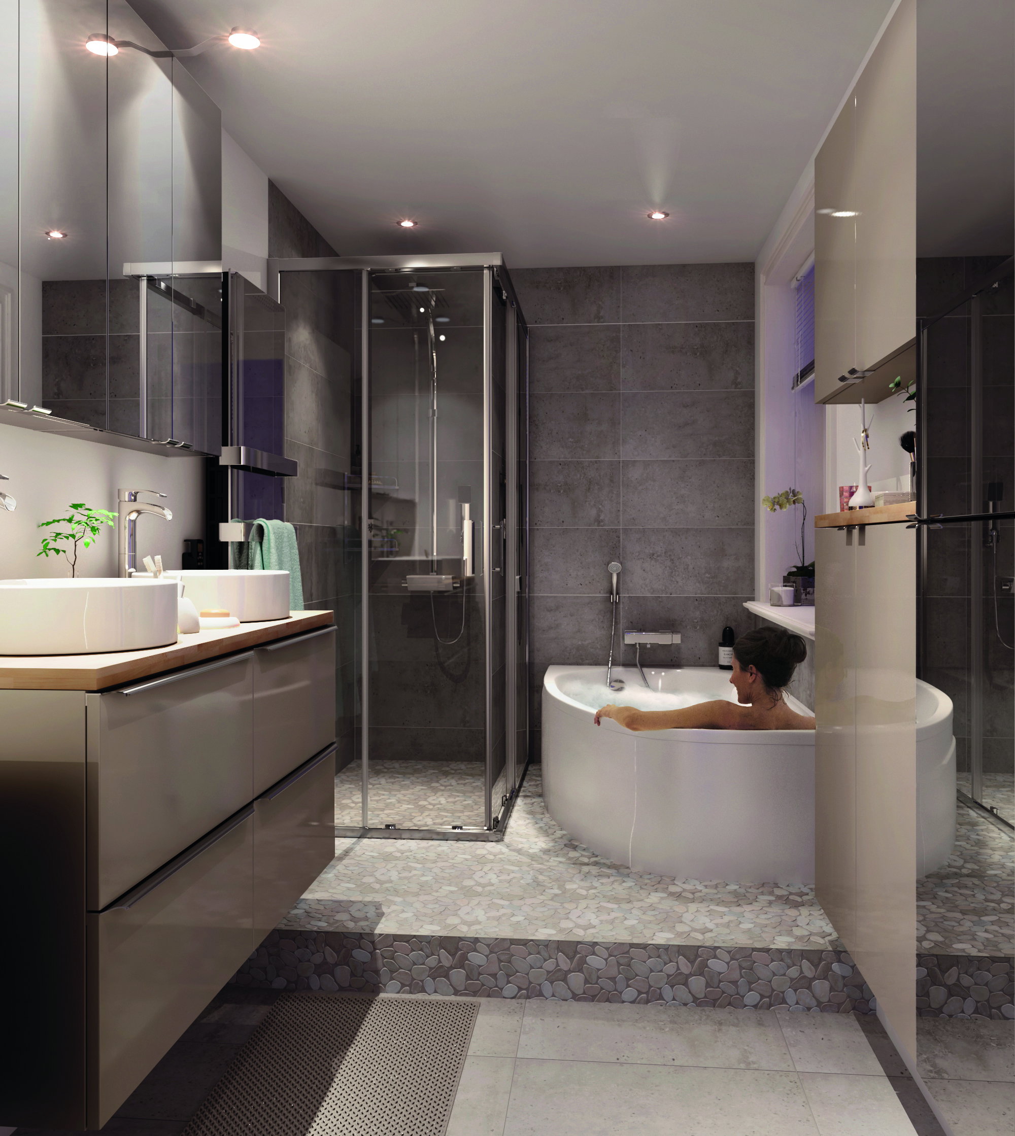 Wanna z hydromasażem EMO. Dostępna w sklepach Castorama.