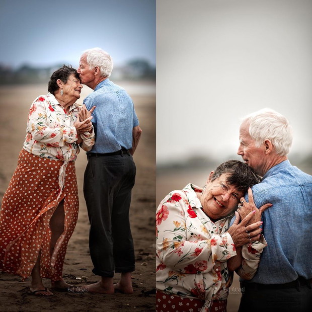 Ta fotografka prosi starsze pary o pozowanie do romantycznych sesji. Efekty jej pracy was poruszą