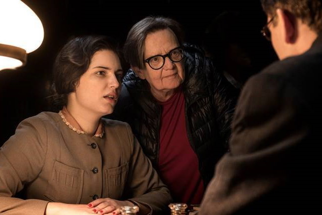 Agnieszka Holland na planie filmu "Obywatel Jones"