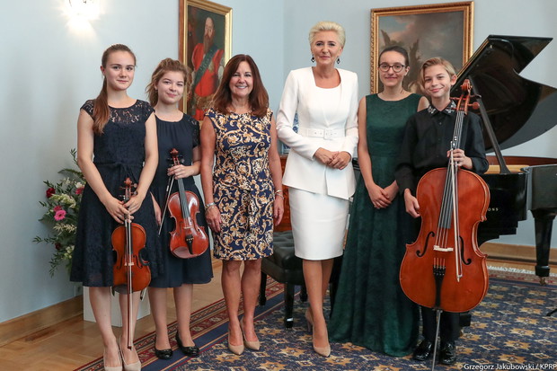 Agata Duda i Karen Pence