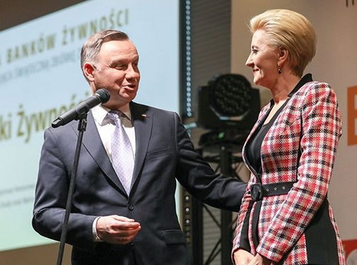 Agata Duda o stylizacji w kratę