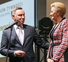 Agata Duda o stylizacji w kratę