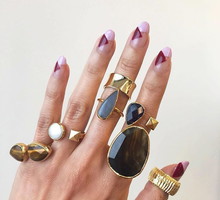 Paznokcie na Sylwestra 2019 - geometryczne wzory