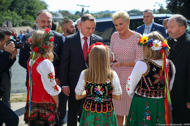 Agata Duda i Andrzej Duda podczas wizyty w USA