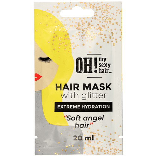 Brokatowa maseczka do włosów OH!My sexy hair with glitter