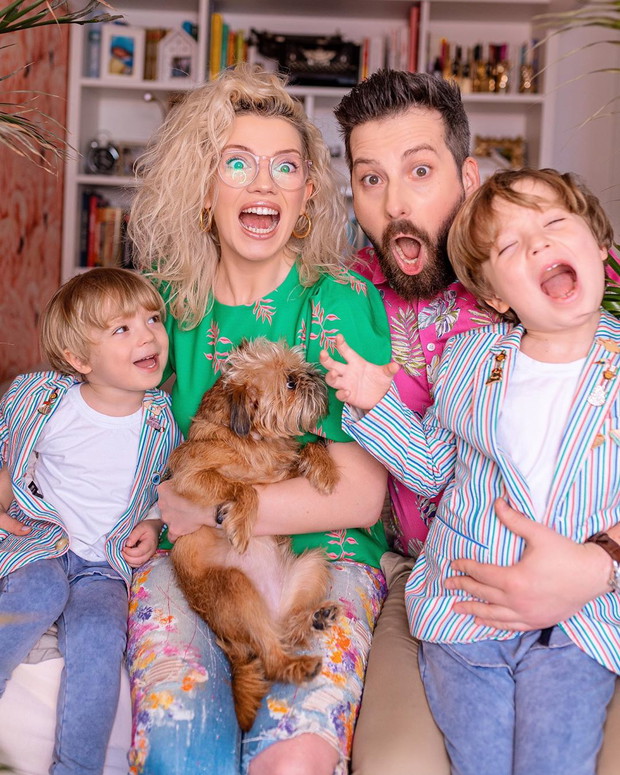 Marta Lech-Maciejewska z rodziną