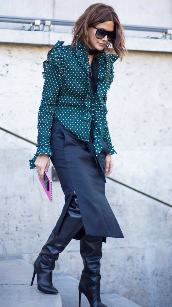 Sukienki i bluzki w grochy na jesień 2017