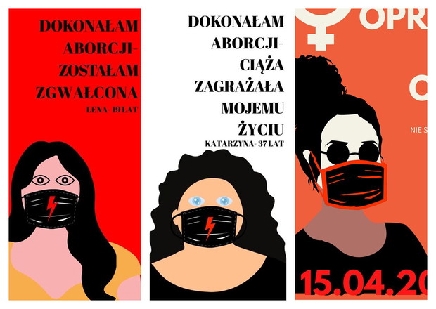 Transparenty na znak protestu