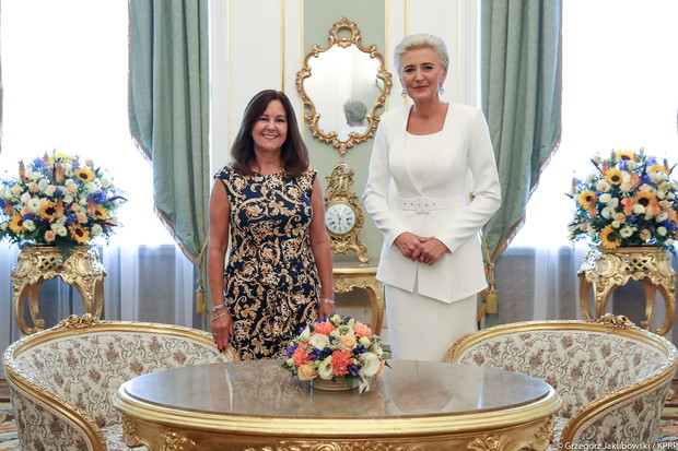 Agata Duda i Karen Pence