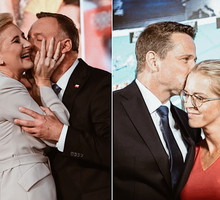 Agata Duda z Andrzejem Dudą i Małgorzata Trzaskowska z Rafałem Trzaskowskim