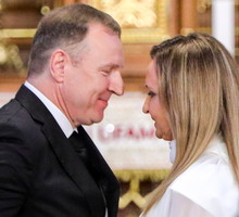 Jacek Kurski i Joanna Kurska na ślubnym kobiercu