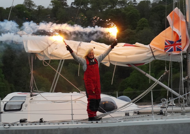 Joanna Pajkowska zawija do portu w Playmouth