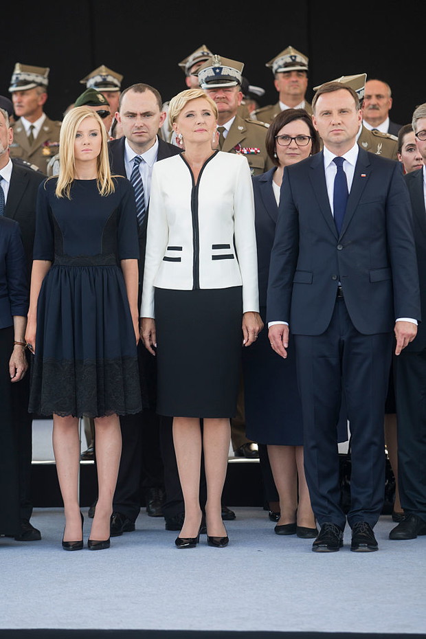 Kinga Duda z rodzicami