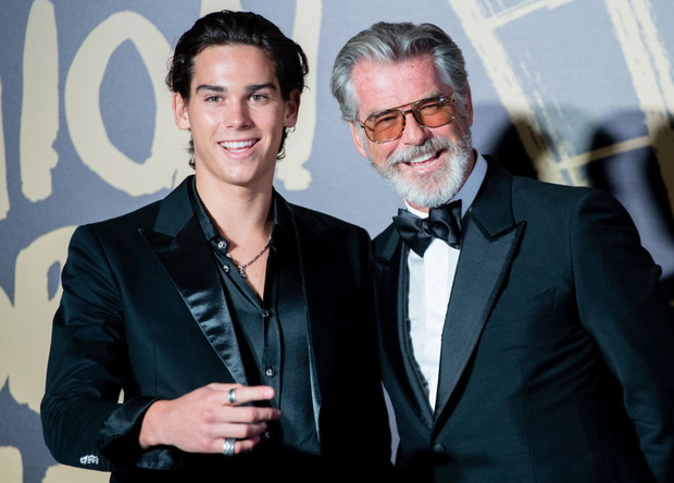 Pierce Brosnan z synem