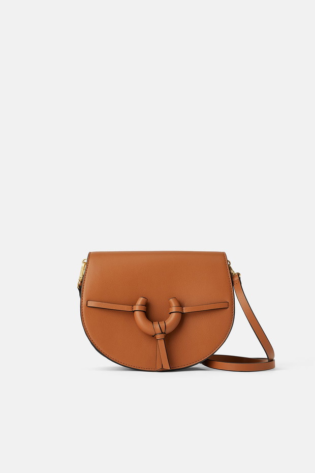 Torebka z eko skóry Zara przecenione na 59,50 zł