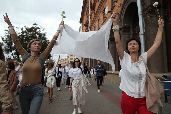 Kobiecy protest na Białorusi