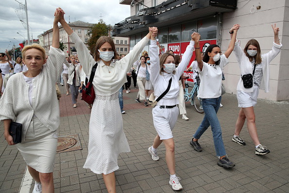 Kobiecy protest na Białorusi