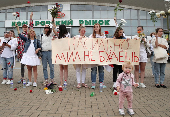 Kobiecy protest na Białorusi