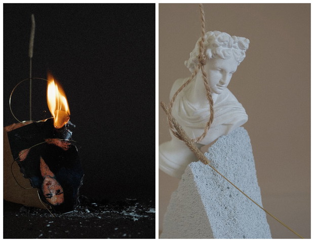 Prace Kristiny zainspirowane ostatnimi wydarzeniami na Białorusi