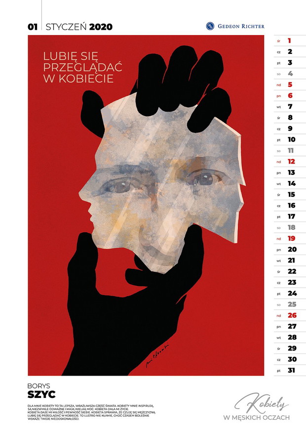 Kalendarz Artystyczny Kobiety w męskich oczach