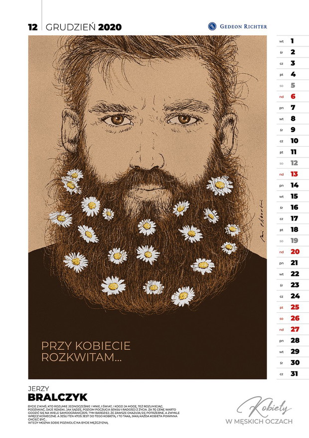 Kalendarz Artystyczny Kobiety w męskich oczach