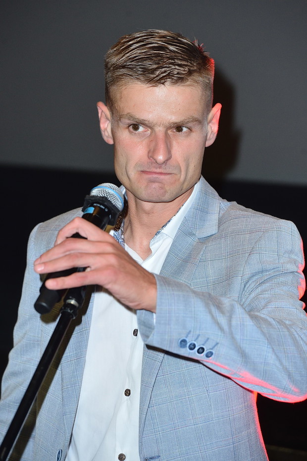 Tomasz Komenda na premierze filmu 25 lat niewinności. Sprawa Tomka Komendy