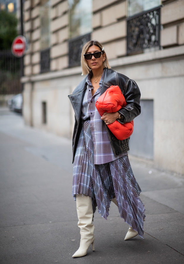 Trendy na jesień 2020: Koszulowa kurtka - koszula oversize w kratę