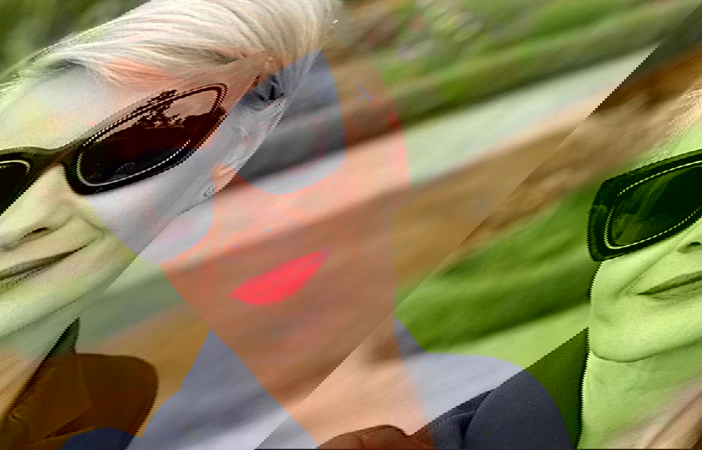 Małgorzata Kożuchowska w modnych półbutach typu oksfordy z sieciówki