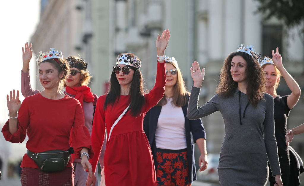 Protesty kobiet na Białorusi