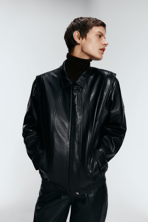 Skórzana kurtka lata 80.