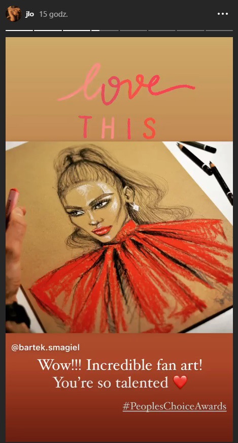 J.Lo pochwaliła polskiego artystę