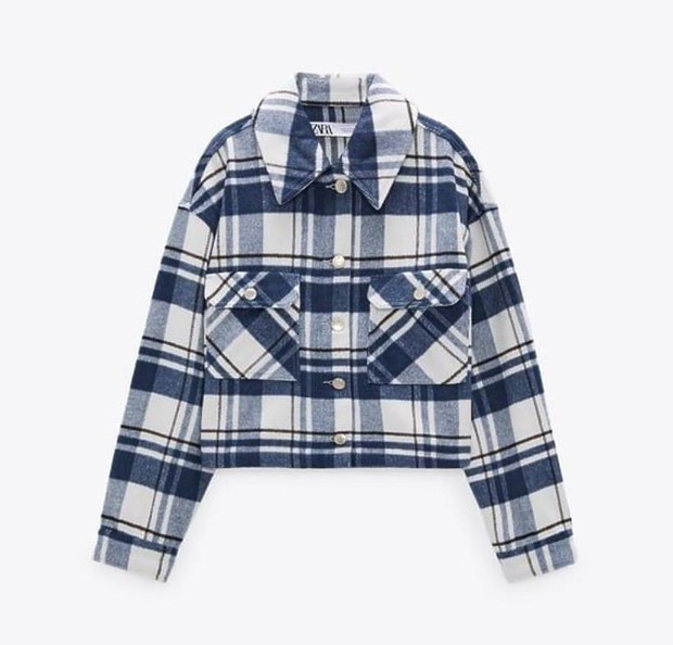 Koszulowa kurtka w kratkę z Zary