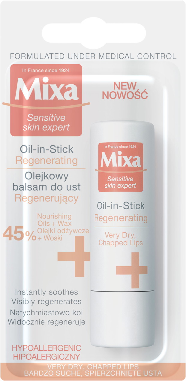 Mixa - pomadka regenerująca do ust