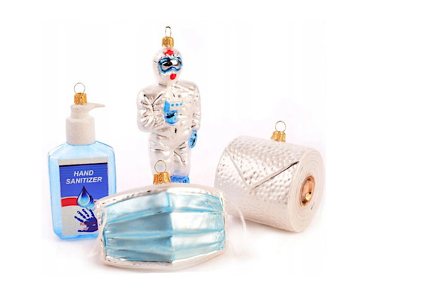 Koronawirus a Święta. Covidowe bombki na choinkę